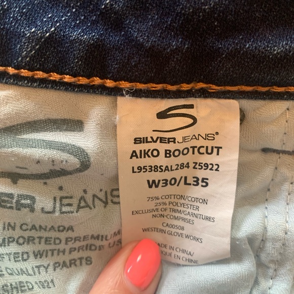 Silver Jeans Aiko Bootcut w 30 x 35 - Picture 5 of 12